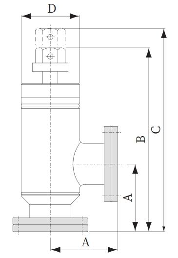 全金屬角閥-MT221系列產品尺寸